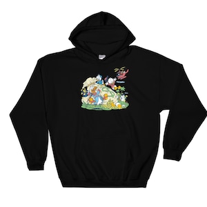 Retro Disney Duck Tales Scrooge Mcduck Money Bag  Hoodie Sweat Pullover S-M-L-XL-XXL-3XL-4XL-5XL Oversized Men Women Unisex AB779