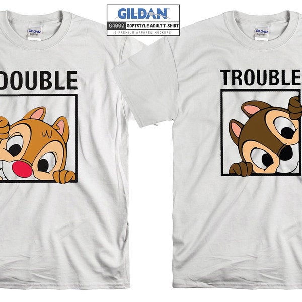 Chip and Dale, Double Trouble, Disney Couple, Disney Family Mickey's Not So Scary Party Family Matching Tee Disneyland Holiday Gift A733-4