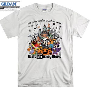 Il posto più magico della Terra Topolino e i suoi amici T-shirt di Halloween, felpe con cappuccio per le feste per bambini e adulti, pigiami di Natale personalizzabili AC815