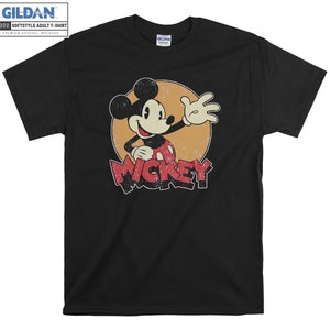 Mickey et ses amis Mickey Mouse T-shirt rétro à capuche T-shirt à capuche T-shirt S-M-L-XL-XXL-3XL-4XL-5XL surdimensionné hommes femmes unisexe 6422