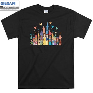 Disney Princess Christmas Castle T-shirt Hoodie Enfants Enfant Tote Bag Tshirt S-M-L-XL-XXL-3XL-4XL-5XL Gildan Oversized Hommes Femmes Unisexe A93