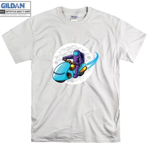 Biker Astronaut T-shirt Space Artsy Fantastic T shirt Tshirt Oversized S M L XL XXL 3XL 4XL 5XL Men Women Unisex D3357