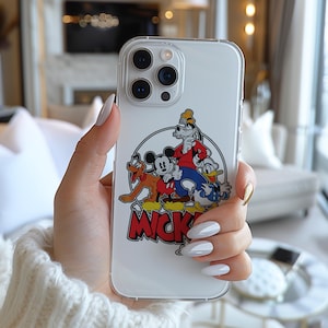 Disney Mickey Mouse Friends Divertente Famoso Personaggio dei cartoni animati Custodia per telefono 7085
