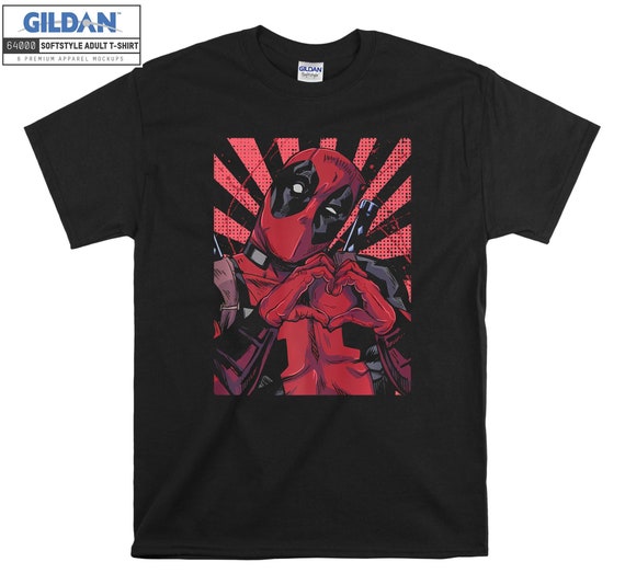 Sweat à Capuche Marvel Deadpool Cœur à Main Fermée - Licence Officielle, Coupe Classique, 241 G, Pour Fans