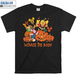 Vintage Winnie the Pooh Halloween T-shirt Hoodie Kids Child Tote Bag Tshirt S-M-L-XL-XXL-3XL-4XL-5XL Gildan Oversized Men Women Unisex A995