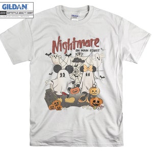 Mickey Minnie Halloween Nightmare T-shirt Hoodie Kids Child Tote Bag Tshirt S-M-L-XL-XXL-3XL-4XL-5XL Gildan Oversized Men Women Unisex A821