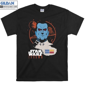 Admiral Thrawn Head Shot Graphic T-shirt Hoody Kids Child Tote Bag Tshirt S-M-L-XL-XXL-3XL-4XL-5XL Gildan Oversized Men Women Unisex 7194