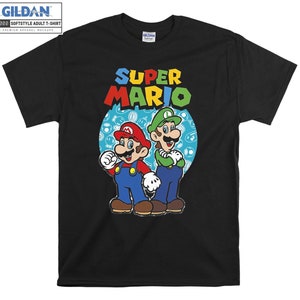 Nintendo Super Mario Luigi Mario T-shirt Hoody Kids Kinder Tragetasche Tshirt S-M-L-XL-XXL-3XL-4XL-5XL Gildan Oversized Herren Damen Unisex 7135