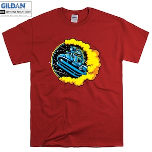 Space Jet Ski Camiseta Astronauta Camiseta Artística Camiseta Oversized S M L XL XXL 3XL 4XL 5XL Hombres Mujeres Unisex D3355