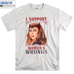 Apoyo la camiseta de la bruja escarlata de las mujeres Hoodie Kids Child Tote Bag camiseta S-M-L-XL-XXL-3XL-4XL-5XL Gildan Oversized Men Women Unisex A142