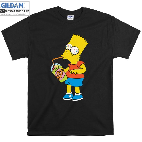 Bart Simpson Brain Freeze Funny Unisex Gift T shirt Hoodie Hoody T-shirt Tshirt S-M-L-XL-XXL-3XL-4XL-5XL Oversized Men Women Unisex 6210