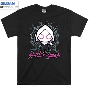 Marvel Spider-Gwen Mignon T-shirt Sweat à capuche Enfants Enfant Sac fourre-tout Tshirt S-M-L-XL-XXL-3XL-4XL-5XL Gildan Surdimensionné Hommes Femmes Unisexe A537