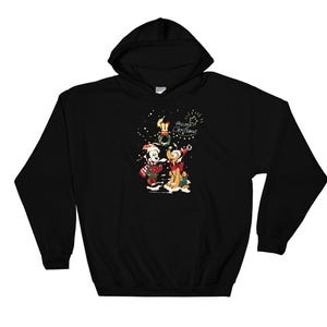 Sudadera con capucha vintage de Minnie Mouse y Pluto Dog Merry Christmas, tallas S, M, L, XL, XXL, 3XL, 4XL y 5XL, talla grande, unisex, para hombre y mujer, AC977