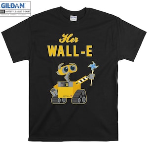Disney Wall-E Her Wall-E Pärchen T-Shirt Hoody Kinder Tragetasche Tshirt S-M-L-XL-XXL-3XL-4XL-5XL Gildan Oversized Herren Damen Unisex 6866