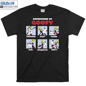 Disney Topolino e i suoi amici Expressions Of Goofy Box Up T-shirt, felpe con cappuccio per le feste per bambini e adulti, pigiami di Natale personalizzabili AC272