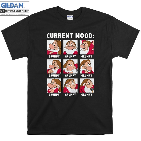 Grumpy Dwarf Current Moods Always Grumpy Seven Camiseta Sudadera con capucha Camiseta con capucha Camiseta S-M-L-XL-XXL-3XL-4XL-5XL Hombres de gran tamaño Mujeres Unisex 6363