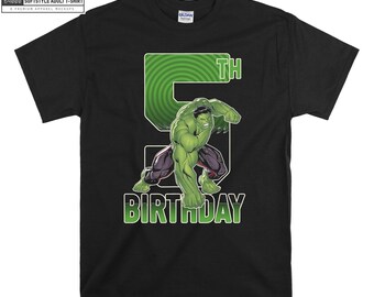 Hulk Birthday Shirt - Etsy Ireland