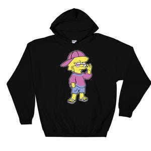 The Simpsons Famous Cartoon Tv Series Lisa Simpson  Hoodie Sweatshirt Pullover S-M-L-XL-XXL-3XL-4XL-5XL Oversized Men Women Unisex 5020