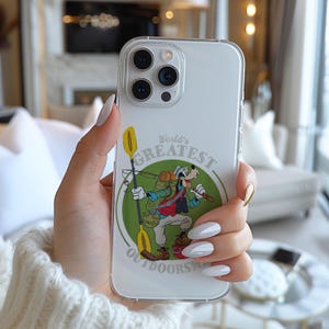 Retro Disney Goofy Film Liebe Angeln Welten größte Out Phone Case AC638