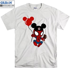 Spider-Man Mickey Marvel Superhero T-shirt Hoodie Kids Child Tote Bag Tshirt S-M-L-XL-XXL-3XL-4XL-5XL Gildan Oversized Men Women Unisex A230