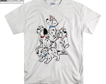 Disney 101 Dalmatians Group Shot T-shirt Hoody Kids Child Tote Bag Tshirt S-M-L-XL-XXL-3XL-4XL-5XL Gildan Oversized Men Women Unisex 6621