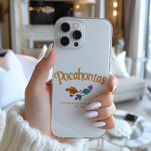 Disney Prinzessin Pocahontas Zitate Hören mit Ihrem Herzen Retro Handyhülle AC158