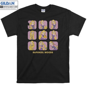 Disney Rapunzel Moods Cute Face T-shirt Hoody Kids Child Tote Bag Tshirt S-M-L-XL-XXL-3XL-4XL-5XL Gildan Oversized Men Femmes Unisexe 6801