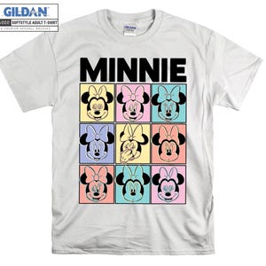 disney minnie mouse pastello scatole t-shirt mickey e amici t-shirt, bambini e adulti felpe con cappuccio per le feste, pigiama natalizio personalizzabile AB412