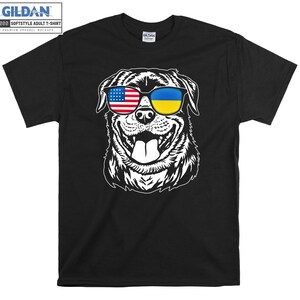 Rottweiler Dog Uk.ra.ine US Flag T-shirt Hoody Kids Child Tote Bag Tshirt S-M-L-XL-XXL-3XL-4XL-5XL Oversized Men Femmes Unisexe 7181