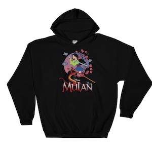 Disney Mulan And Mushu Collage Portrait Logo Mulan Hoodie Sweat  Pullover S-M-L-XL-XXL-3XL-4XL-5XL Oversized Men Women Unisex AB420