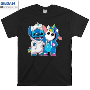 Disney Unicorn Stitch Friends Funny T-shirt Hoodie Kid Child Tote Bag Tshirt S-M-L-XL-XXL-3XL-4XL-5XL Gildan Oversized Men Women Unisex A308
