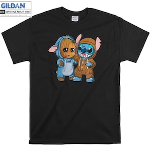 Groot en Stitch Friends Grappig T-shirt Hoody Kids Kind Tote Bag Tshirt S-M-L-XL-XXL-3XL-4XL-5XL Gildan Oversized Mannen Vrouwen Unisex 6916