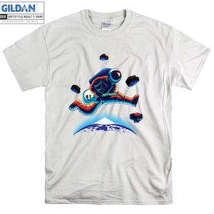 Electro Guitarrista Astronauta Camiseta Músico Espacio Camiseta Camiseta Divertida Oversized S M L XL XXL 3XL 4XL 5XL Hombres Mujeres Unisex D3380