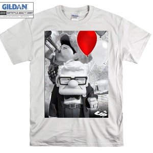 Pixar UP Carl Russell T-shirt Hoodie Kids Child Tote Bag Tshirt S-M-L-XL-XXL-3XL-4XL-5XL Gildan Oversized Men Women Unisex A454