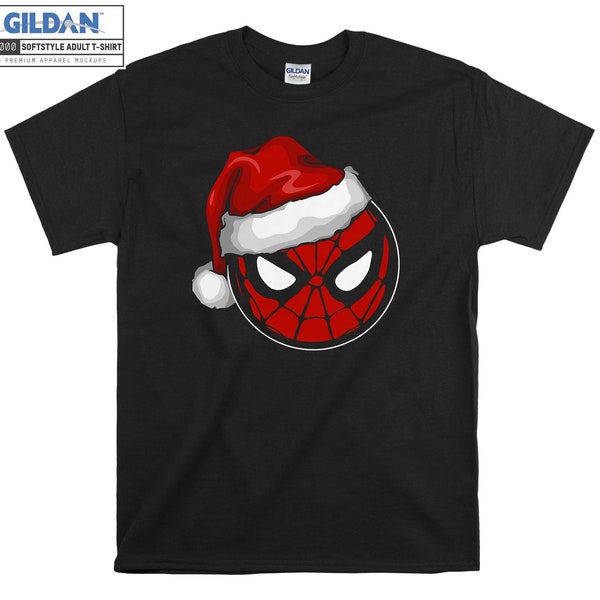 Marvel Christmas Spider-Man Santa T-shirt Hoody Kids Child Tote Bag Tshirt S-M-L-XL-XXL-3XL-4XL-5XL Gildan Oversized Men Women Unisex 7004