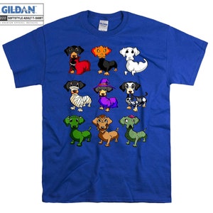 Teckel Happy Halloweiner T-shirt drôle à capuche enfants enfant sac fourre-tout T-shirt S-M-L-XL-XXL-3XL-4XL-5XL Gildan surdimensionné hommes femmes unisexe H16