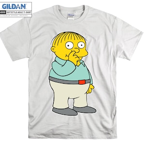 The Simpsons Ralph Wiggum Dito nel naso T-shirt Art Cartoon T-shirt Tshirt S-M-L-XL-XXL-3XL-4XL-5XL Oversize Uomo Donna Unisex 4838