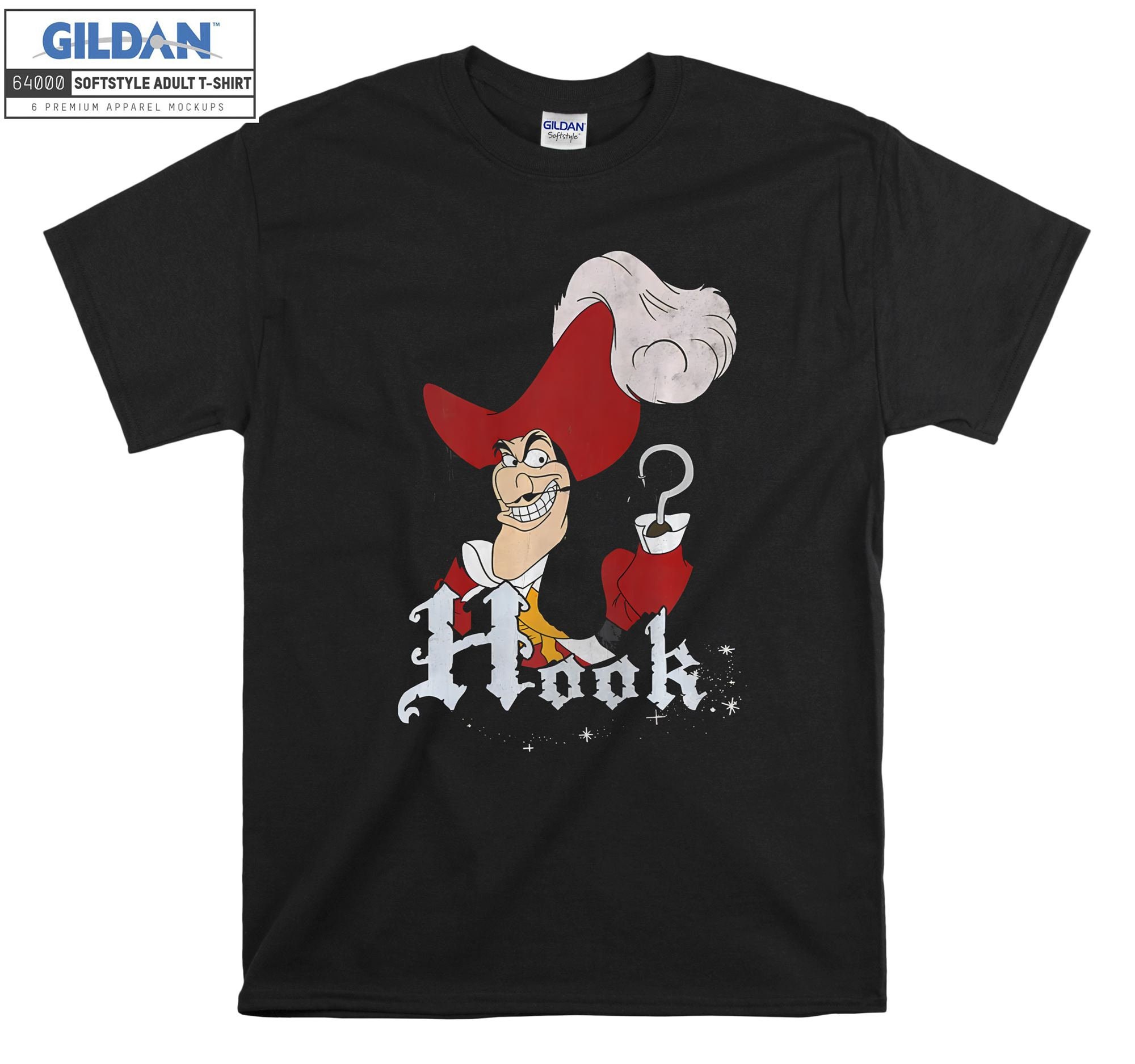 Disney Peter Pan Captain Hook Classic Kids' T-Shirt - Grey - 7-8 Years