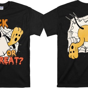 Cute Disney Pluto Dog Costume Ghost Trick Or Treat Halloween Shirt, Mickey's Not So Scary Party Tee, Disneyland Family Holiday Gift H273
