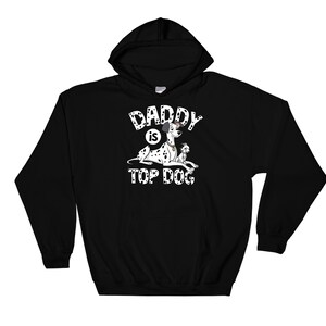Sudadera con capucha Disney 101 Dálmatas "Papá es el perro líder" de Disney Dogs, tallas S, M, L, XL, XXL, 3XL, 4XL y 5XL, talla extragrande, unisex, para hombre y mujer, AB176