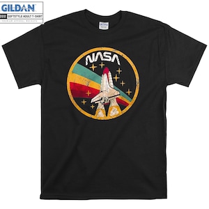  NASA Camiseta Hombre Camisa Cuello Redondo Manga Corta Camisa,  Negro - : Ropa, Zapatos y Joyería