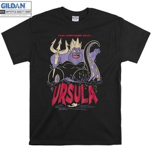 Disney La petite sirène Ursula T-shirt graphique à capuche T-shirt à capuche T-shirt S-M-L-XL-XXL-3XL-4XL-5XL Oversize homme femme unisexe 8849