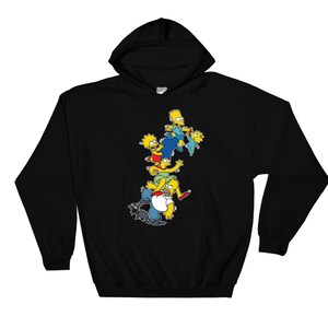 Cartoon Series The Simpsons Family Characters Poster Hoodie Sweatshirt Pullover S-M-L-XL-XXL-3XL-4XL-5XL Oversized Men Women Unisex 4912