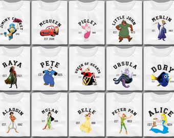 Retro Vintage Disney Matching Shirts Mickey and Friend Disney Family Shirt Disneyland Tee Disney All Characters Custom TShirt EST