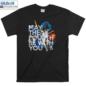 May The Fourth Be With You Vintage T-shirt Hoody Kids Child Tote Bag Tshirt S-M-L-XL-XXL-3XL-4XL-5XL Gildan Oversized Men Women Unisex 7282