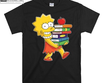 Lisa Simpson Moods Short Sleeve White-black Men's / Women's