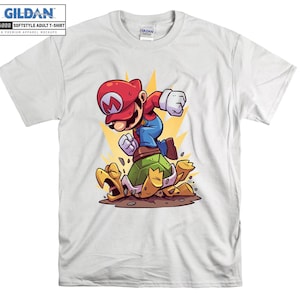 T-shirt personaggio Super Mario Felpa con cappuccio per bambini Borsa tote per bambini Maglietta S-M-L-XL-XXL-3XL-4XL-5XL Gildan Oversize Uomo Donna Unisex A641