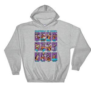 Disney Famous Cartoon Hero Emotions Of Goofy Poster Hoodie Sweatshirt Pullover S-M-L-XL-XXL-3XL-4XL-5XL Oversized Men Women Unisex 6701