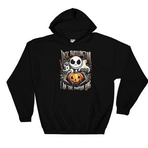 Vintage Nightmare Before Christmas Jack Skellington Hoodie Sweat  Pullover S-M-L-XL-XXL-3XL-4XL-5XL Oversized Men Women Unisex AC1006