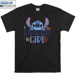 Disney Lilo & Stitch Birthday Girl T shirt Hoodie Hoody T-shirt Tshirt S-M-L-XL-XXL-3XL-4XL-5XL Oversized Men Women Unisex 8672